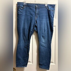Old Navy Blue Mid Rise Pop Icon Jeans Size 22 Short